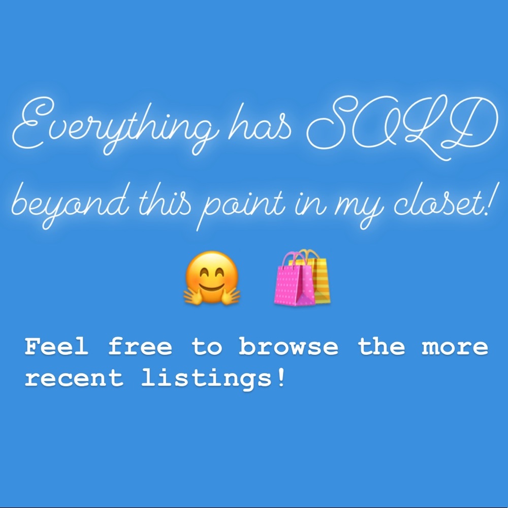 All items have sold from this point on!